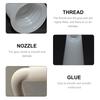 Sealant Applicator Glass Nozzles Universal Fit Plastic Glass Glue Nozzles  Home Construction