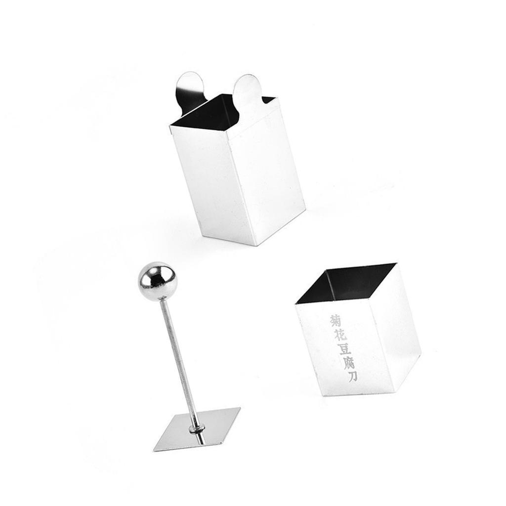 304 Stainless Steel Tofu Press Mold Daisy Design Multi Purpose Kitchen Tool for Soft Foods Cheese Fruits