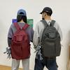 Рюкзак Корейский Стиль Минималистичный Однотонный Большая Вместимость Дорожный Школьный Рюкзак для Студентов Унисекс Повседневный Daypack