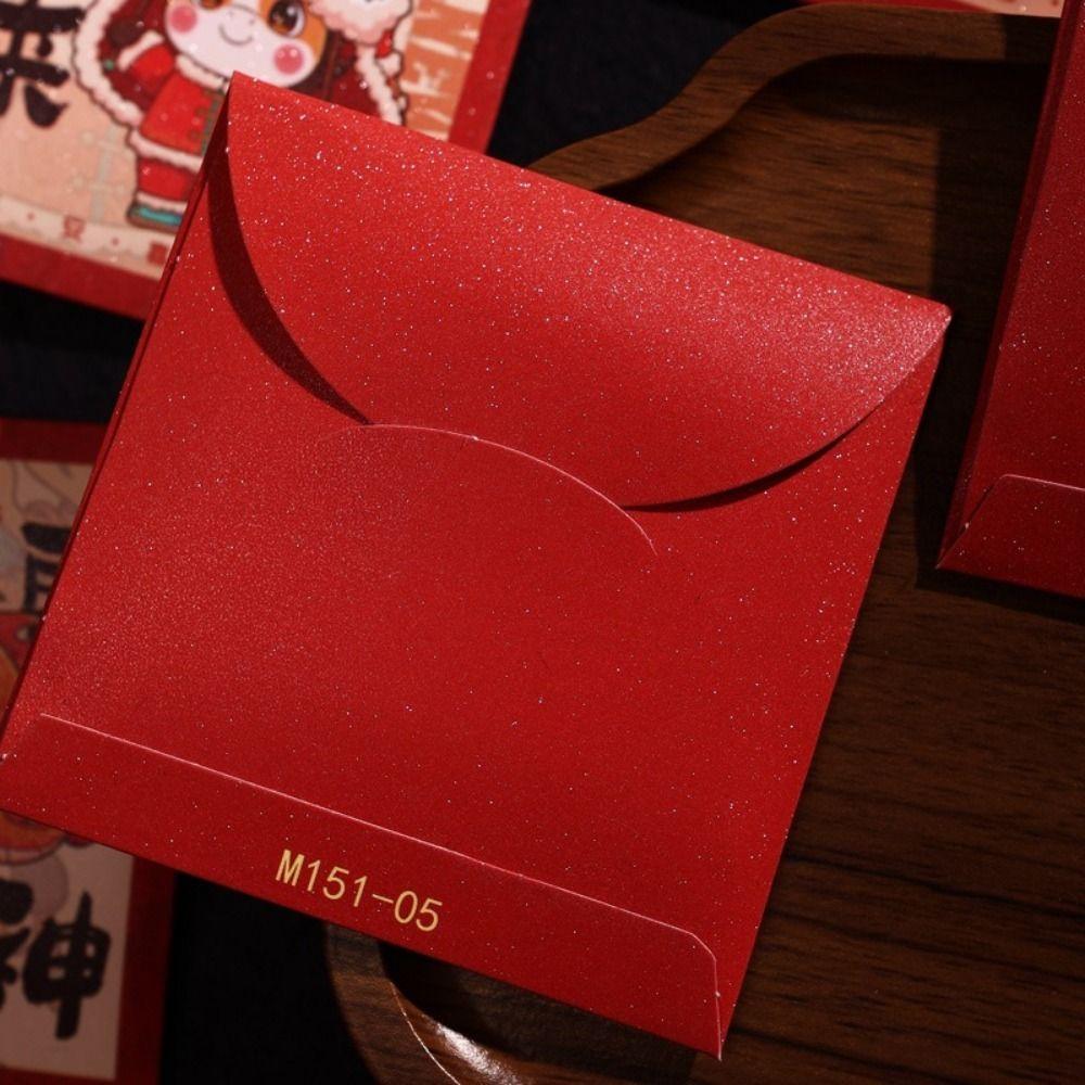 6Pcs Cartoon 2026 Horse Year Red Envelope Paper Red Pocket Cute Lucky Money Bag  Lunar New Year