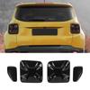 Tail Light Lamp Cover Bezel Trim for 2015-2018 Jeep Renegade Car Exterior Accessories, Smoked Black(4pcs)