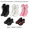 1/3 7.8CM Fashion Doll High Heel Shoes PU Leather With Differents Color Suitable for 60cm Doll Wearing Boots Shoes Doll