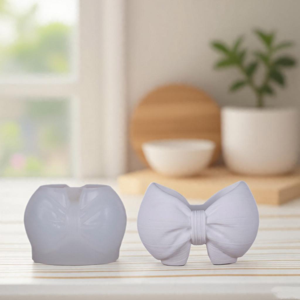 Форма для кашпо с бантом, силиконовая, для смолы, цемента, бетона, поделок, DIY, изготовление ювелирных изделий, украшение дома, подарок