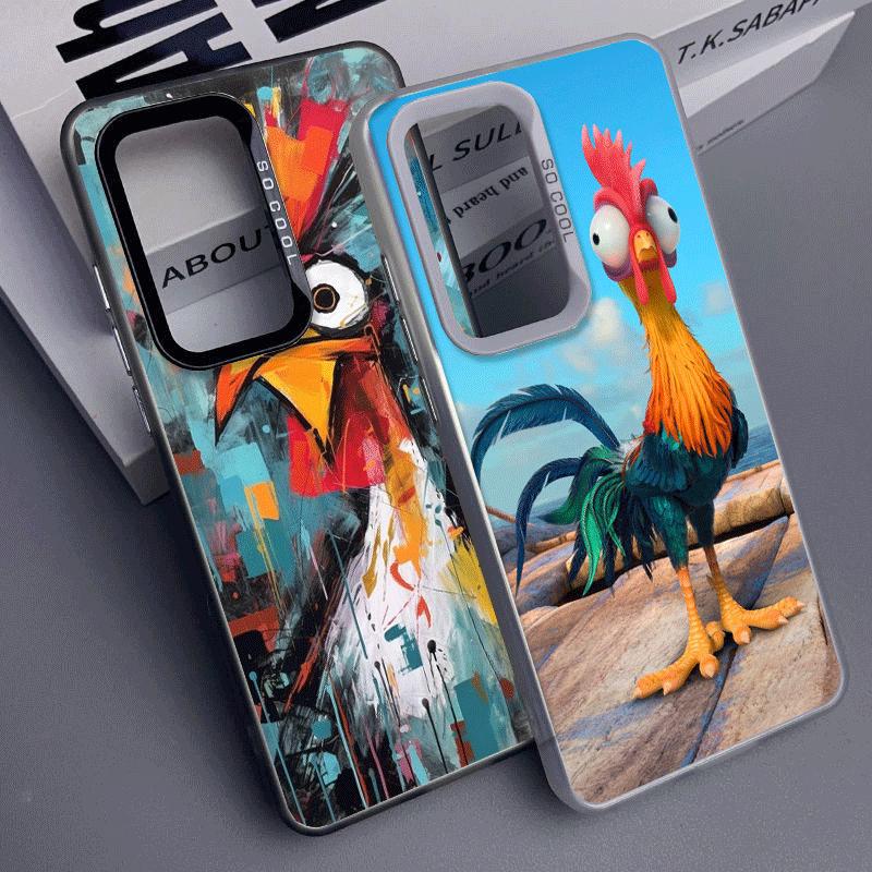 Мягкий чехол для телефона с изображением курицы, несушки и петуха для Samsung A17 A16 A15 A14 A13 A57 A56 A55 A54 A53 A37 A36 A35 A34 A33 A26 A25 A24 A23 A52