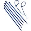 TRUSCO Metal Sensor Detectable Cable Tie, 7.6mm X 380mm, Blue, TRCV-380MD