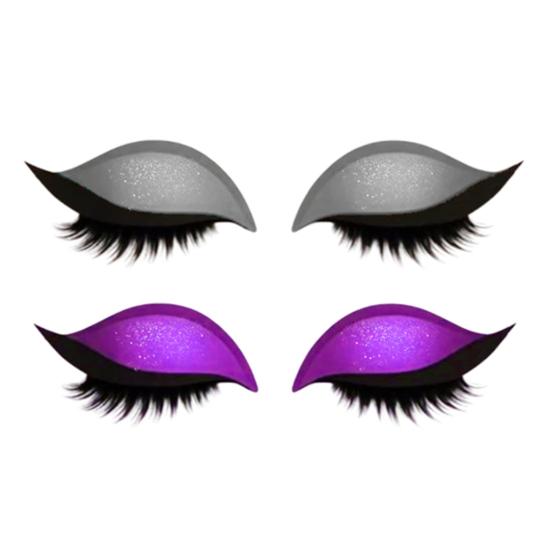 2 Lazy Stickers Eye Shadow Eyelash Pairs Reusable Eye Makeup Stickers