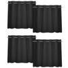 ZATOOTO Car Set of Suede with Extendable Blackout Side and Rear Easy UV Disaster Privacy Black Curtains, 4, Rods, Sunshade, Rail-Mounted Curtains,