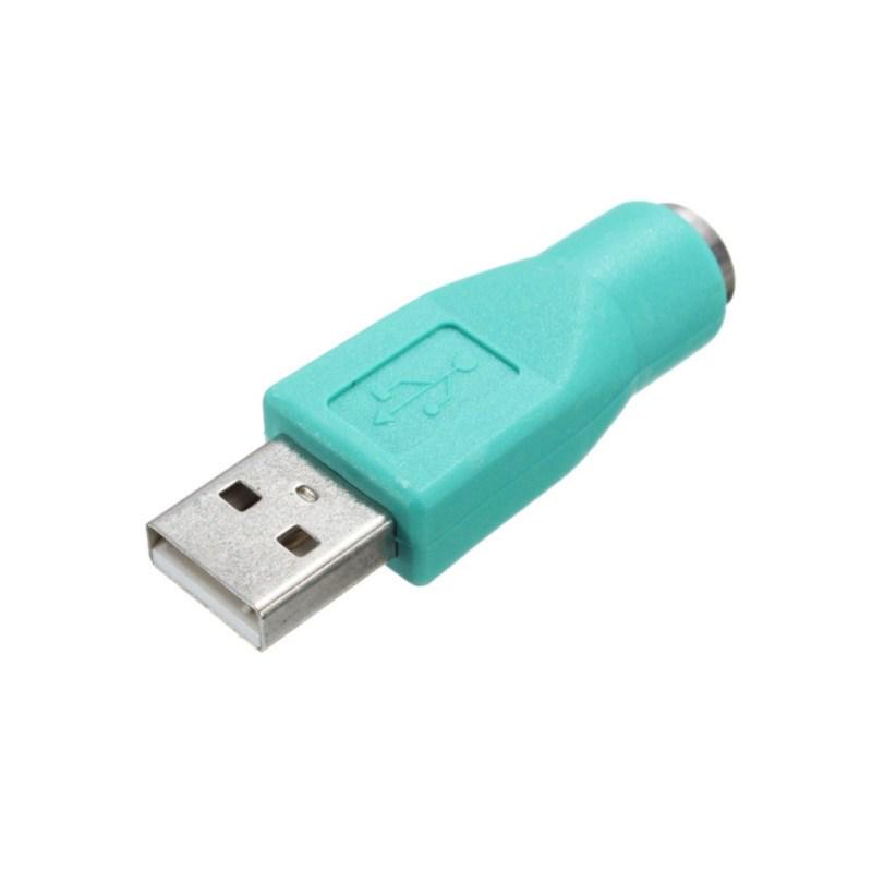Адаптер USB для PS2 USB-папа для PS2 Женский адаптер-конвертер для компьютера, ПК, клавиатуры, мыши