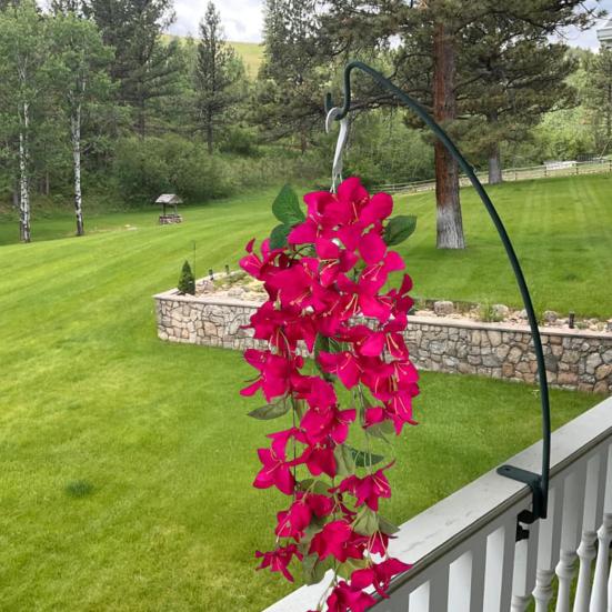 2 шт. подвесной искусственный бугенвиллея Speetabilis устойчивый к ультрафиолетовому излучению реалистичный искусственный цветок для свадебной вечеринки в помещении, на открытом воздухе, в саду, дворе, украшение из искусственного цветка