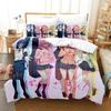 Bedding Set Single Twin Full Queen King Size Bed Set Adult Kid Bedroom Duvet cover Sets Anime parure de lit Bed Gotou Hitori