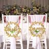 1 комплект, простая установка, знаки на стул невесты и жениха, европейский стиль, креативные знаки на спинку стула невесты и жениха, свадебное украшение