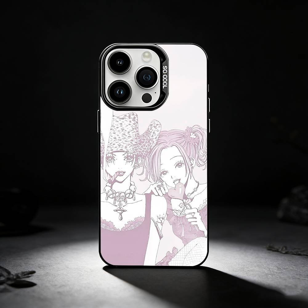 A-Аниме N-Нана Осаки Чехол для телефона Для iPhone 17,16,15,14,13,12,11 Plus,Pro Max,XS,Цветной серебряный чехол для телефона