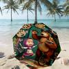 Masha and the Bear Print Umbrella Automatic Opening/ Closing - Portable Foldable Design - Daily use for Travel/Outdoor - Gift for Birthday