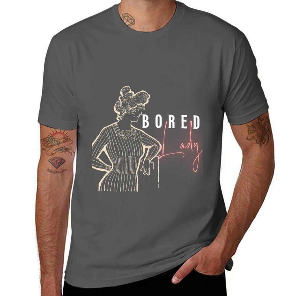 Bored Lady Tshirt Lightweight Gym Training Tshirt