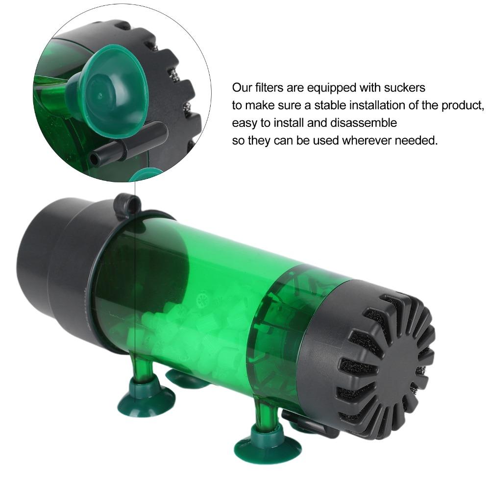 Стабильная установка Фильтр с псевдоожиженным слоем с присоской Аквариумный биологический фильтр Аквариум