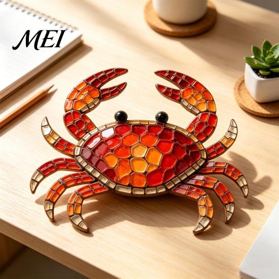 Unique Craft Gifts for Friends Octopus Mosaic Kit Beginners, DIY Acrylic Sea Animal Glass Set with Step-by-Step Deep Creature Instructions,