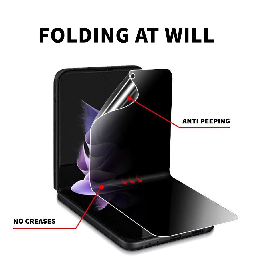 Защитная мягкая гидрогелевая пленка для экрана конфиденциальности для Samsung Galaxy Z Flip Z Flip3 Z Flip4 Z Flip5 Z Flip6