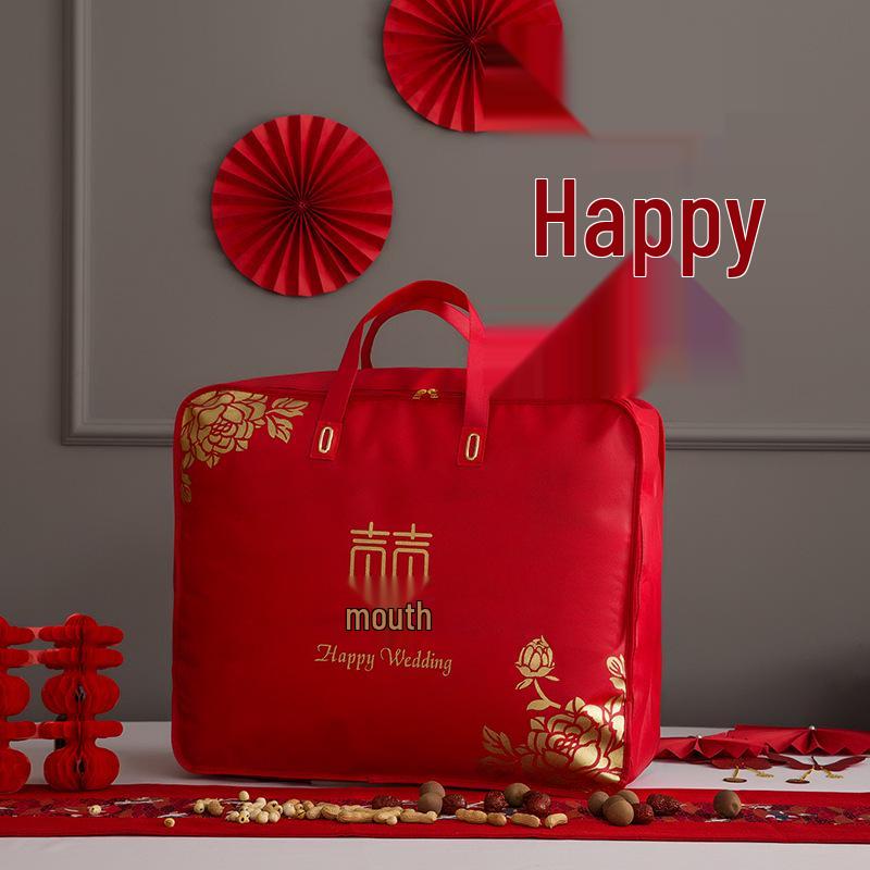 High-End Fuchsia PU Leather Gift Box Packaging for Quilts