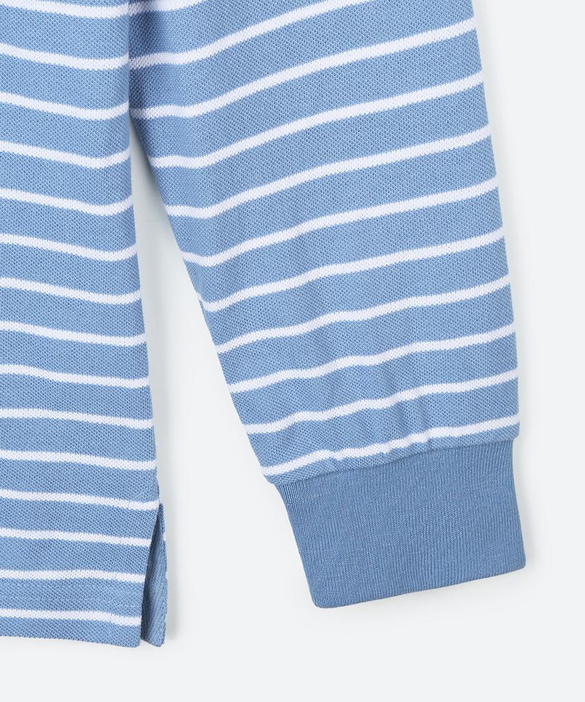MOONSUN 01 M.C Unisex, Stripe Pk Shirt / Sky