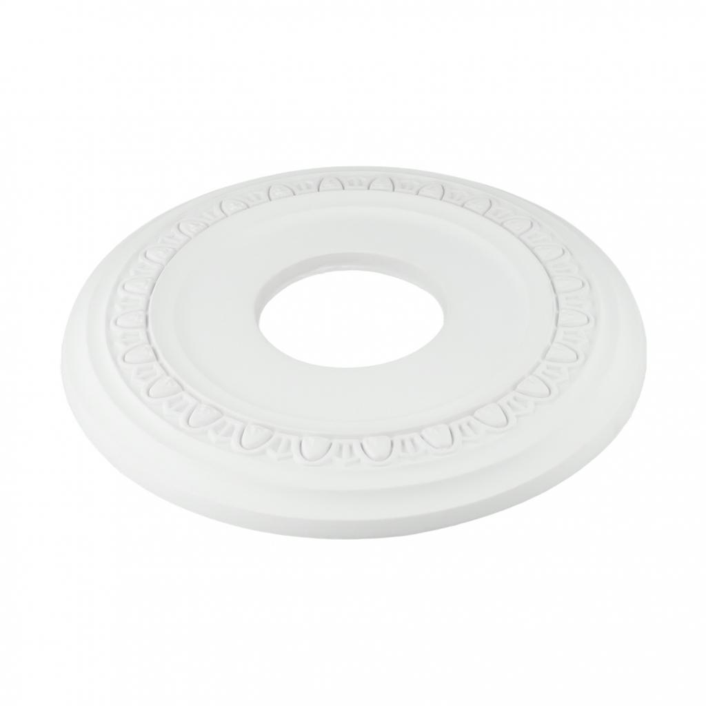 Sophisticated White PU Decorative Ceiling Medallion for Interior Design