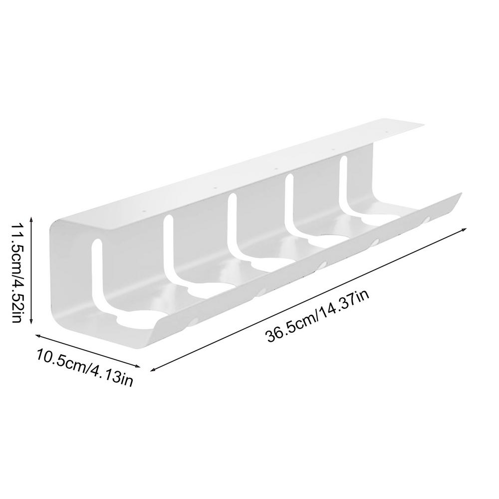 Under Desk Cable Management Tray Under Table Storage Rack Wire Organizer For Office Surge Protector Cable Holder for Home