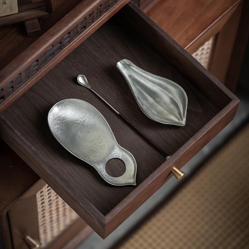 Ancient Tin Tea Scoop Set
