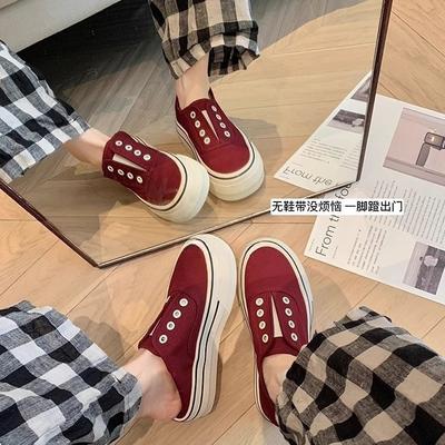 Увеличение роста см ленивые без шнурков круглый носок толстая подошва на одной педали повседневные кеды парусиновые кеды кеды