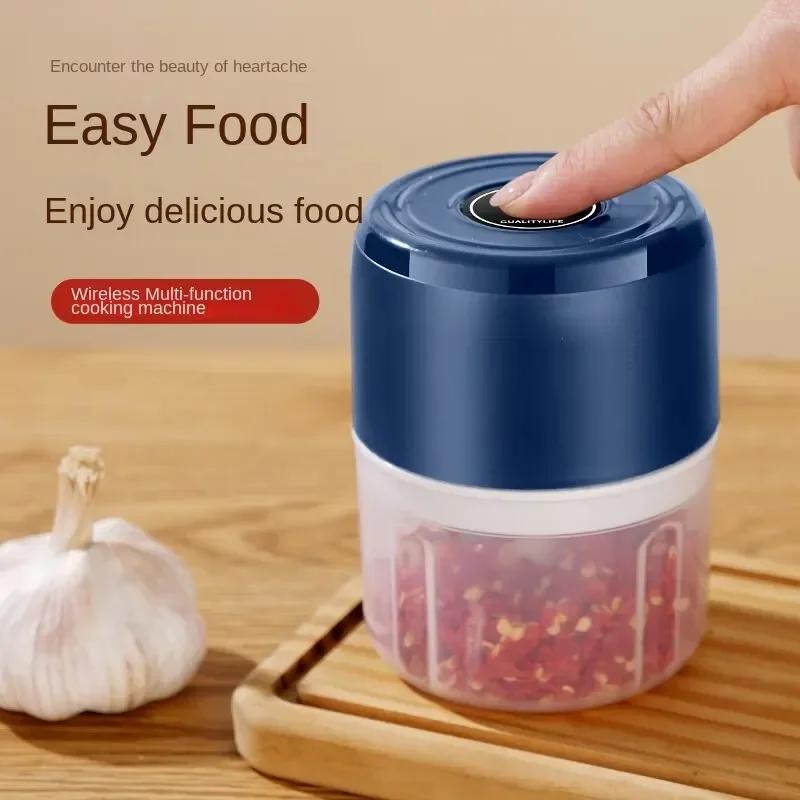 One-Button Automatic Chopper Food Crusher Meat Grinder Compact Garlic Press USB Vegetable Chopper Masher Machine Kitchen Spaces Gadgets