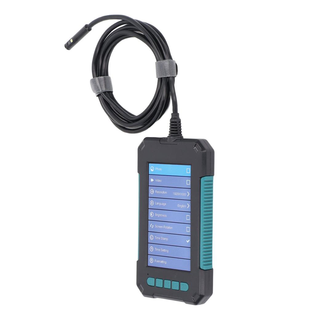 Цифровой эндоскоп с объективом 8 мм, экраном IPS 4,3 дюйма, промышленная инспекционная камера со светодиодной подсветкой, постоянный ток 5 В 10
