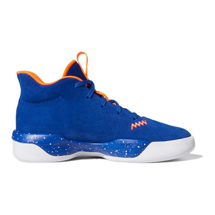 Adidas Pro Next 2019 K Slip Resistant Mid top Children's Basketball Shoes Blue White Orange Kids' EF0856