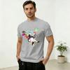 Унисекс Футболка CCyberpunks Edgerunners Винтажная Хлопковая Футболка с Коротким Рукавом Круглый Вырез Одежда Вечеринка