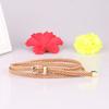 New Hand-Woven Women's Pin Buckle Thin Belt