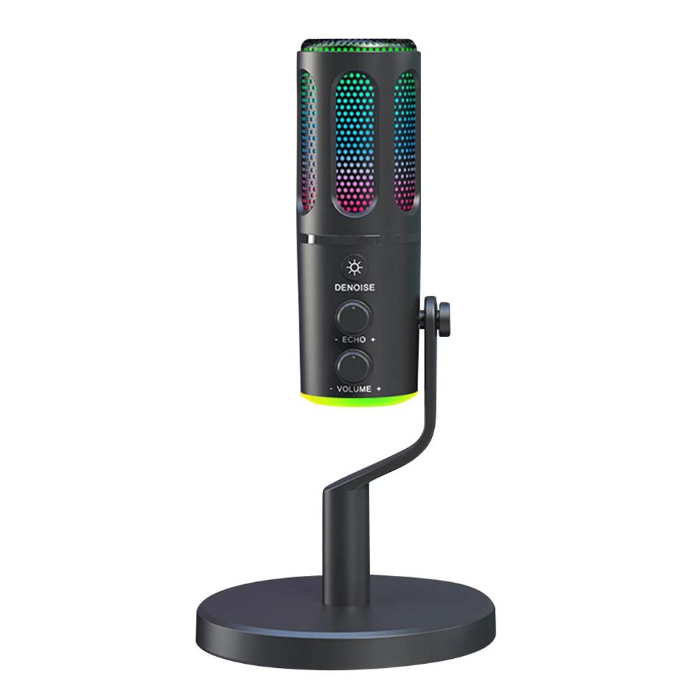RGB USB Condenser Gaming Microphone Computer Professional Microphone For PC PS4 PS5 Mac Mobile Phone Recording Streaming New