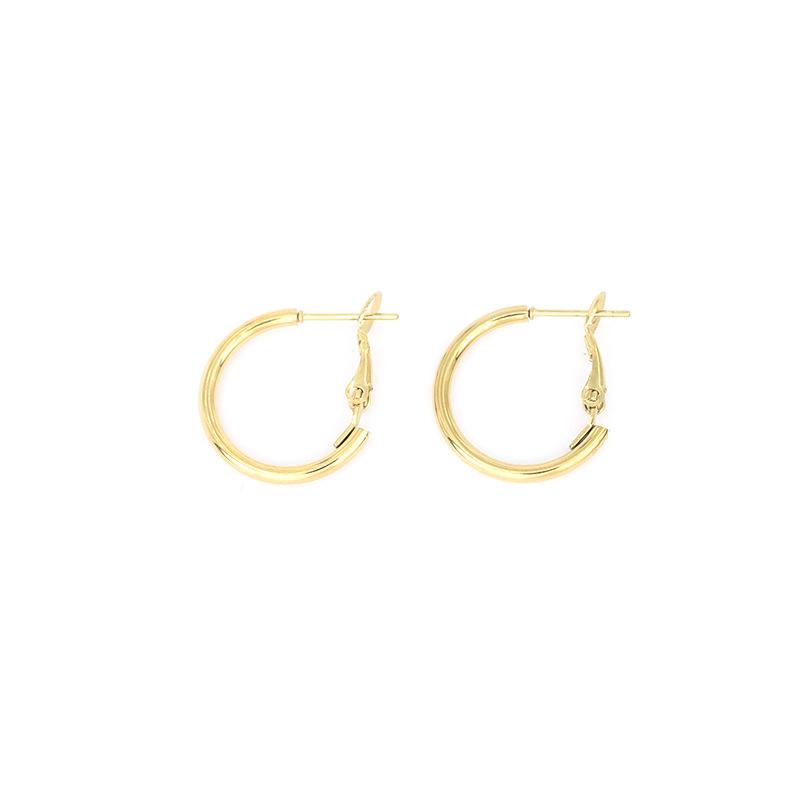 Серьги из нержавеющей стали Fashion 2.0 Wire из титана с пружинным зажимом I-образной формы с пряжкой-бантом в виде креветки, увеличенные большие круглые серьги-спирали, ювелирные изделия