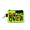 Кошелек для монет Kids Black Neon Yellow Game Over с узором 21828