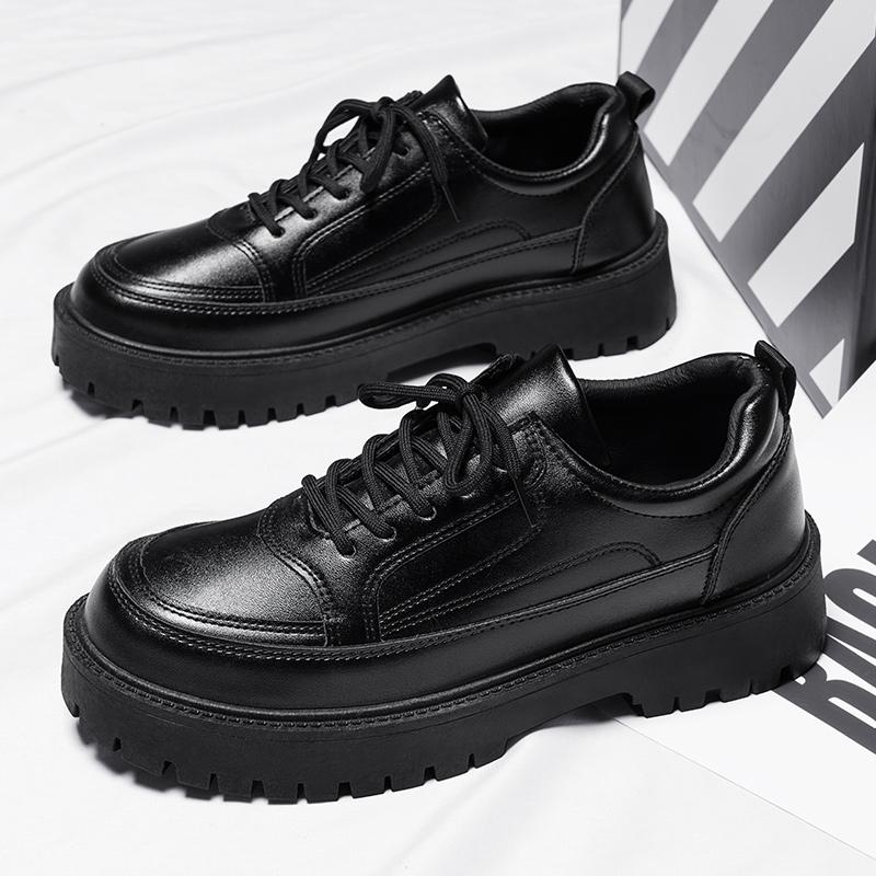 Luxury Men's Leather Shoes 2024 New Lightweight Casual Formal Walking New Vulcanized Shoes Height Increasing Leather Shoes
