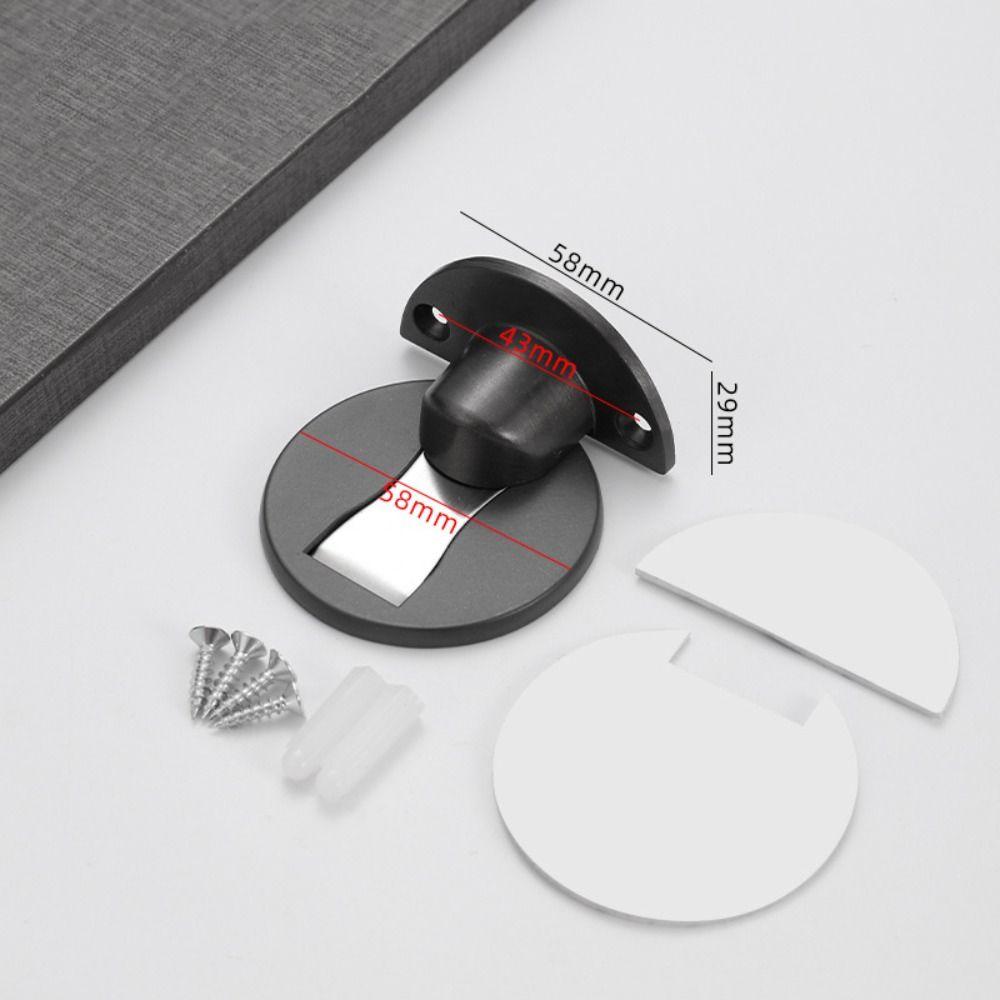Zinc Zinc Zinc Alloy Adjustable Door Stop No Drilling Floor Door Stop Non-Punch Door Holder Bedroom