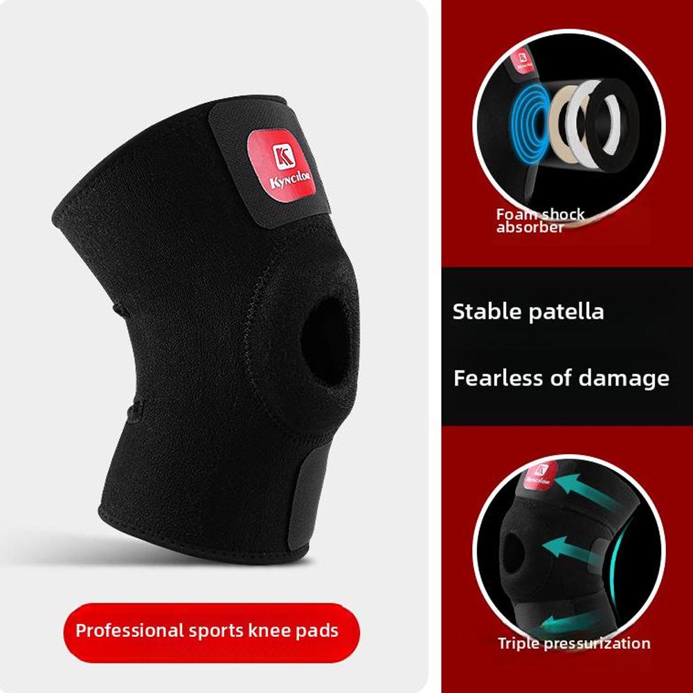 Поддержка колена ортопедический наколенник регулируемый открытый спортивный наколенник надколенник тренировка сустав для H2G7