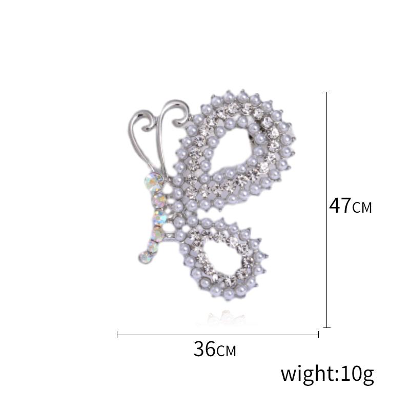 Enamel Butterfly Brooches for Women Unisex Rhinestone Insect Pins Banquet Party Backpack Gifts Jewelry Accessories