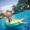 Avocado Swimming Ring With Removable Ball Pool Floats Air Mattress Pool Accessories Toys Inflatable Supplies