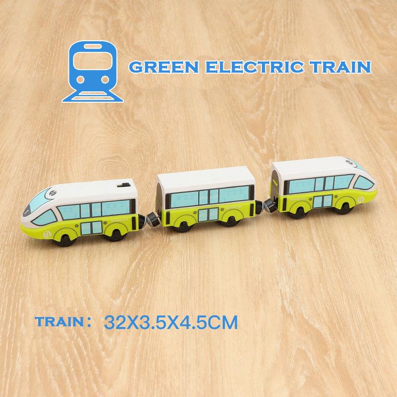 RC Electric Train Set Locomotive Magnetic Train Diecast Slot Toy Fit for Brand Wooden Train Railway Track Toys for Kids Gifts