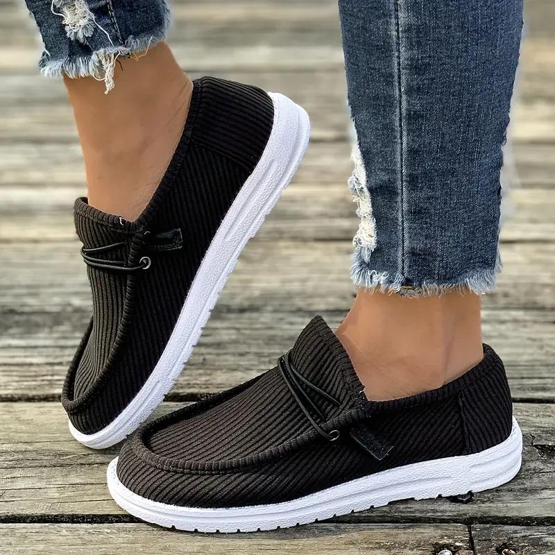 Large Casual Single Shoes for Women In Spring and Autumn, Flat Bottomed Feet, Low Top Loafers, Women's Single Shoes