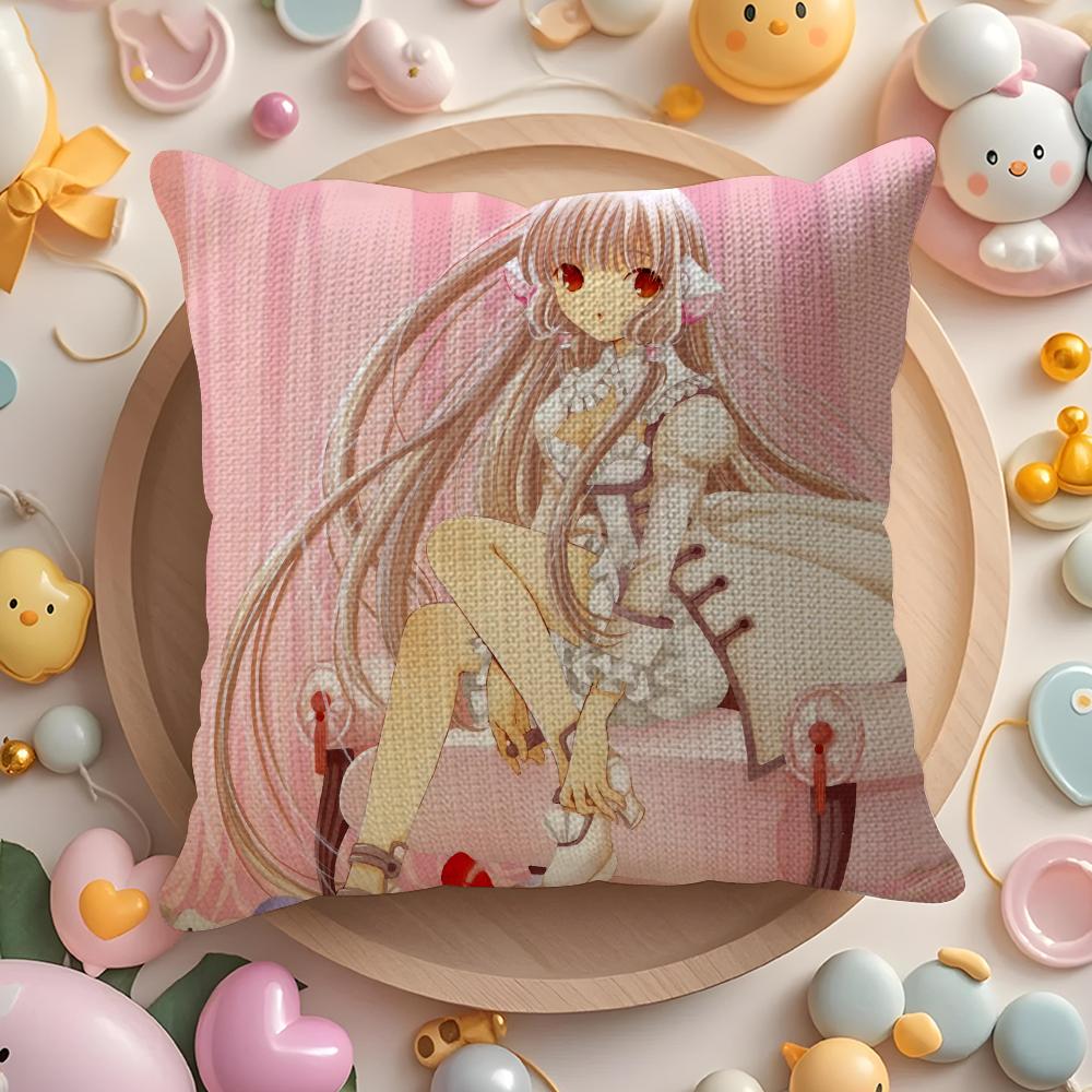 Винтажная Аниме Чобитс C-Chobits Наволочка Диван Гостиная Спальня Изголовье Спинка Подушка Квадратная Подушка