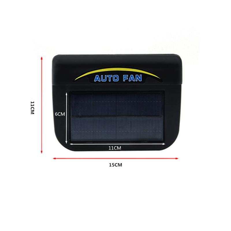 Auto Solar Powered Fan Portable Window Windshield Cooler Energy Saving Clean Air Exhaust Cooling Fan Window Ventilador Fan Acc Heat Shields 2