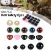 560 шт., многоразовые пластиковые глаза-пуговицы для изготовления кукол, разные размеры, сделай сам, мягкие игрушки, глаза медведя для плюшевых игрушек