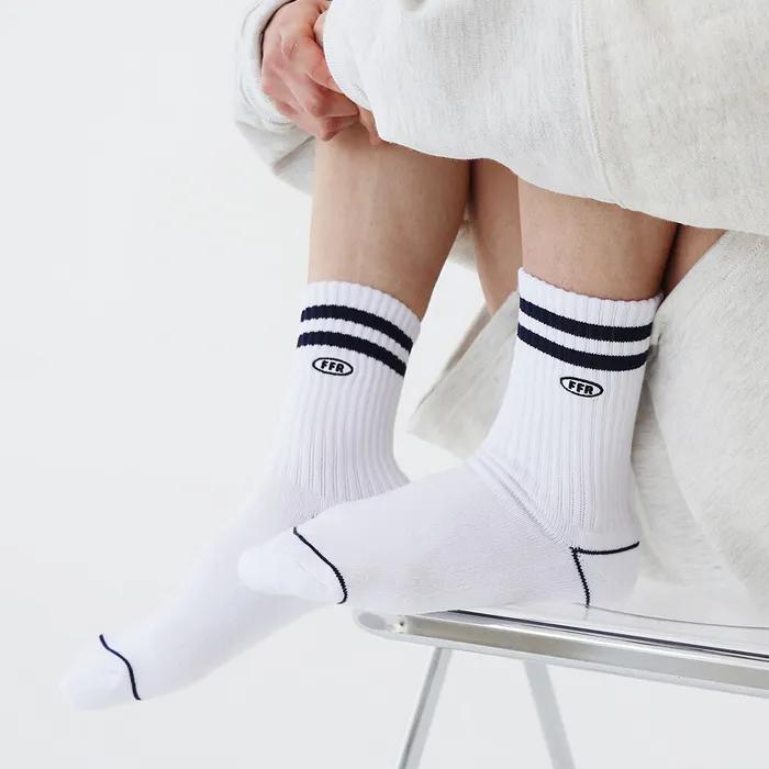 Набор носков для спорта Select Line с вышивкой, 3 пары, 4 комбинации (Синий, Красный, Темно-синий)