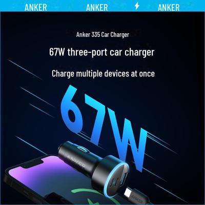 Автомобильное зарядное устройство Anker для Apple, PD67W, быстрая зарядка с совместимостью с USB