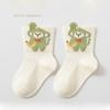 1PCS Thin Mesh Cotton Baby Socks Cute Cartoon Animal Flat Seam No Bone Breathable Mid Socks A-Class Safe Toddler Socks 0-8 Years Old