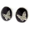 [K6546] — Черные дизайнерские серьги «Бабочки»