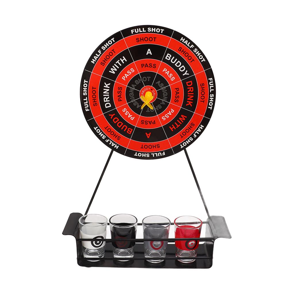 Мини Набор для игры в дартс для питья Магнитная игра для питья Дартс Винный набор со стеклянными стопками Большой дартс